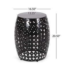 Modern Design, Metal End Table, Large