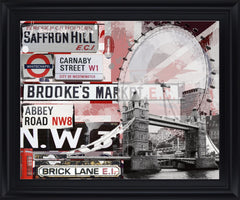 London Fusion - 28" x 34" Framed Wall Art
