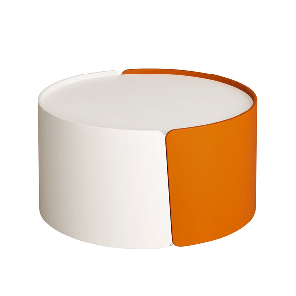 Modern Round Nesting Coffee Table With Extendable Sliding Top