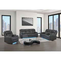 Blanca - Power Recliner With LED - Charcoal