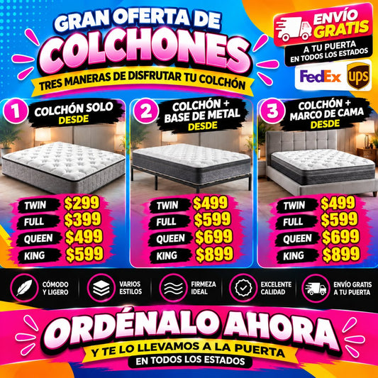 Gran oferta de colchones desde $299