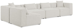 Cube - Linen 5 Piece Modular Sectional
