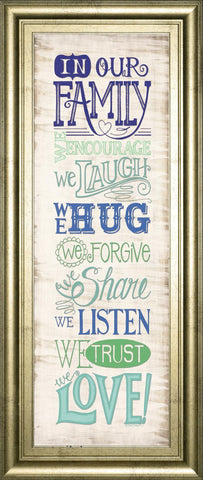 18x42 In Our Family By Deb Strain - Beige
