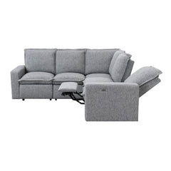 Power Recline Sectional - Gray