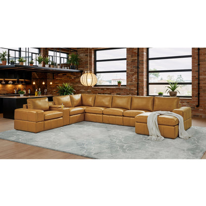 Modular Sectional With Large Square Arms, Custom Configuration