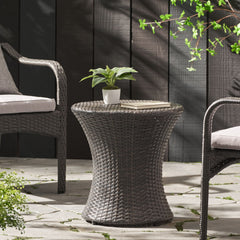 Thrive - Hourglass Rattan Table With No Glass Top