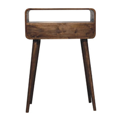Solid Wood Curved Console Table