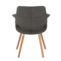 Vintage Flair - Mid-Century Modern Chair (Set of 2) - Walnut / Charcoal