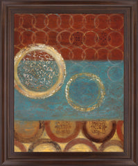 Gold Medallion Mosaic - 28" x 34" Framed Wall Art