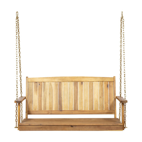 Tambora - Porch Swing Acacia Wood Slat Design