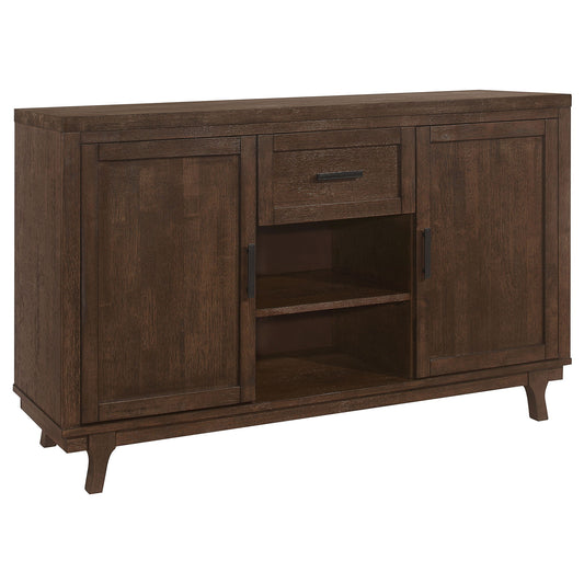 Mccall - 2 Door Server With 1 Drawer - Brown Oak
