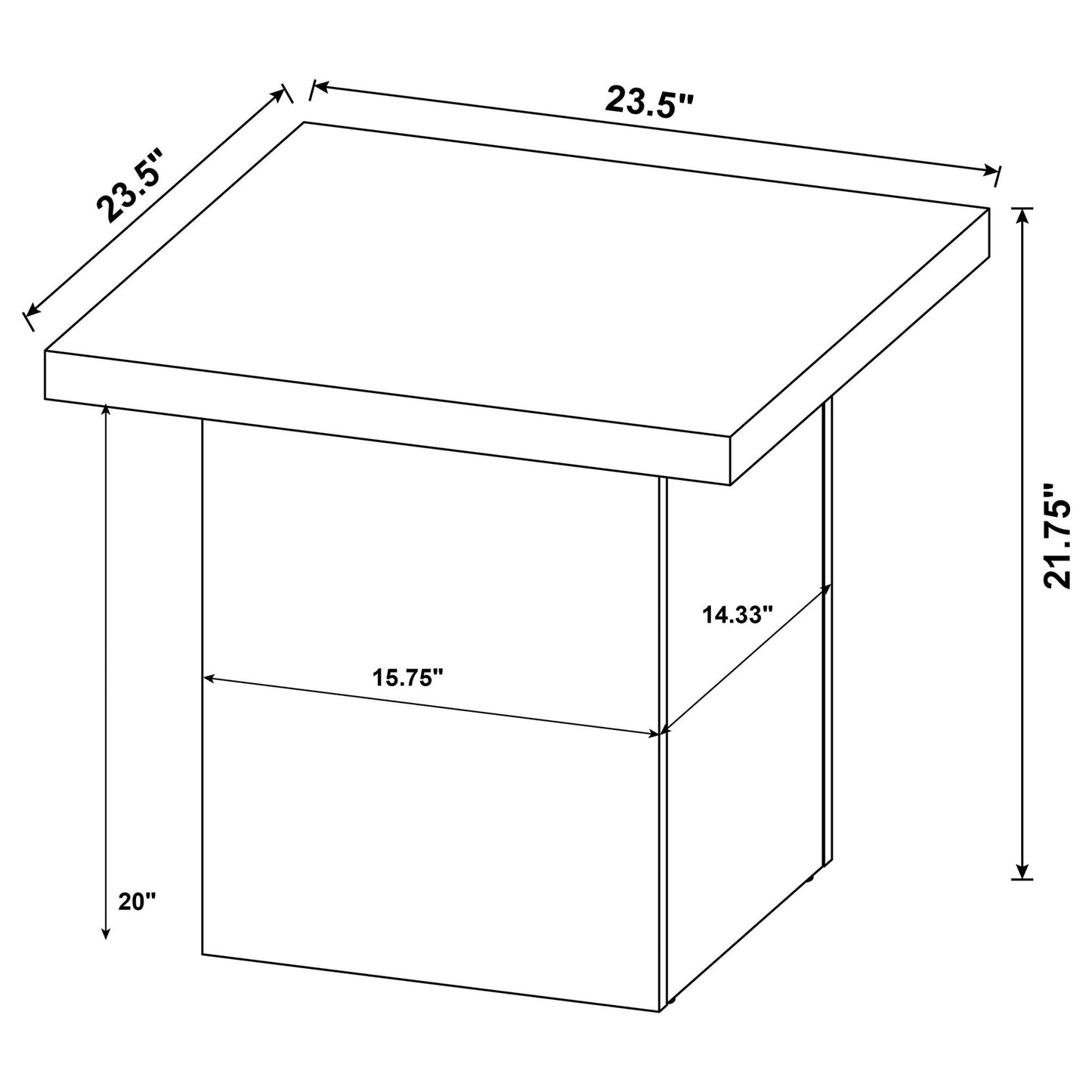 Exeter - Square Table