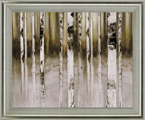 Dusky Birch Woods - 28" x 34" Framed Wall Art