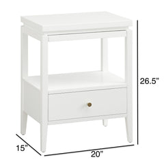 Olana -1 Drawer Nightstand With Floating Top Design