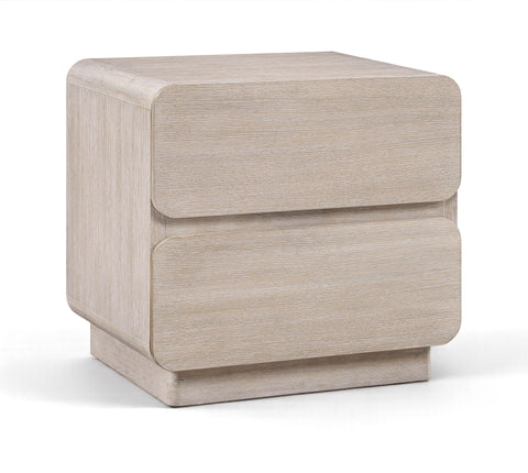 Adagio - Solid Wood And Oak Veneer Nightstand - Natural