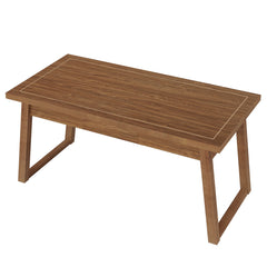 Executive Desk With Drawer, Workstation Table For Home Office - Walnut Brown