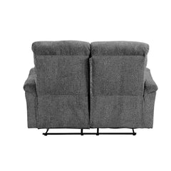 Treyton - Motion Loveseat - Gray Chenille