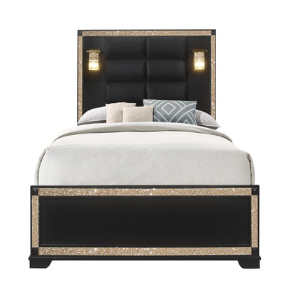 Lively - Bed With Lamps, Elegant Design