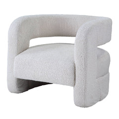 Yitua - Accent Chair - White Teddy Sherpa