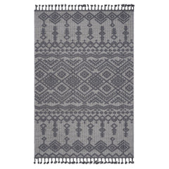Guros - 6' X 9' Traditional Indoor / Outdoor Area Rug - White / Gray