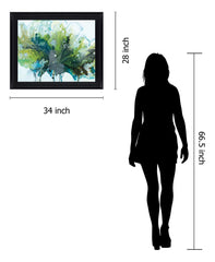 Verdant Surge - 28" x 34" Framed Wall Art