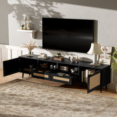 TV Stand, Media Console With Cable Management