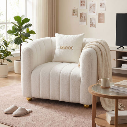 Single Sofa With High Resilience Foam