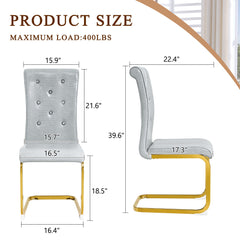 Elegant Design Alligator Skin Upholstered Dining Chairs