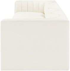 Rummi - Velvet Performance Fabric Upholstered 4 Piece Modular Sofa