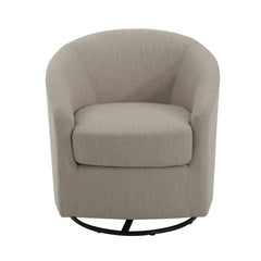 Contemporary Swivel Glider Chair With 360 Degree Rotation