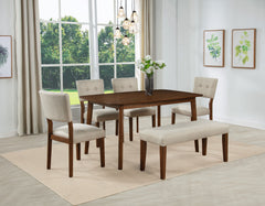 Gregory - Bench - Beige / Brown