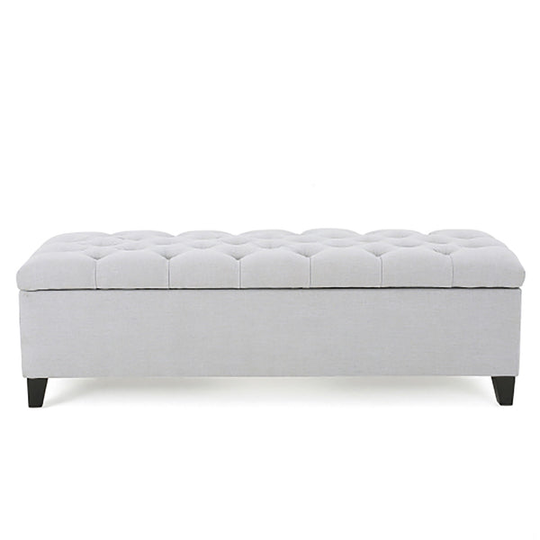 Glouster - Storage Ottoman - Light Gray
