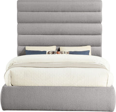 Adam - Boucle Fabric Bed With 70.5" Headboard
