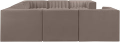 Rummi - Velvet Performance Fabric Upholstered Modular Sectional