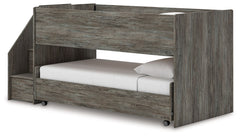 Frandern - Twin Over Twin Loft Bed - Gray