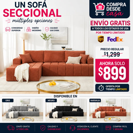 Sofá seccional en oferta 899