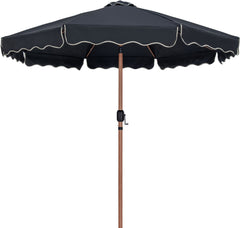 Amalfi - Aluminum Patio Umbrella - White Base / Light Brown Pole