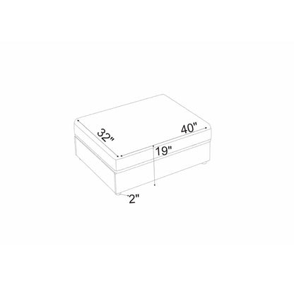 Upholstered Rectangle Ottoman