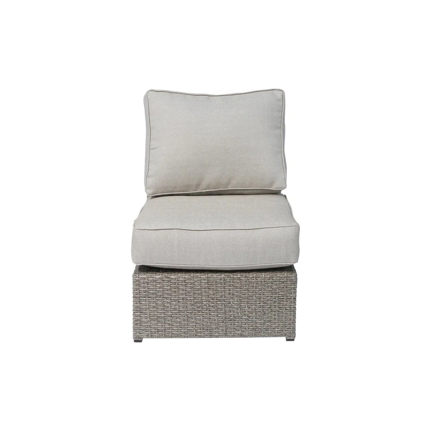 Comfortable Modern Patio Rattan Sectional Set With Cushions