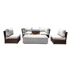 Outdoor Elegance Conversation Set With Fire Pit