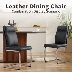 Modern Dining Chair SetWith Soft Cushion Backrest (2 Pieces)