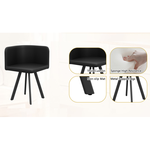 Comedor Ovalado 6 Puestos - Madera, Mármol Blanco y Cuero Sintético 48 - 009