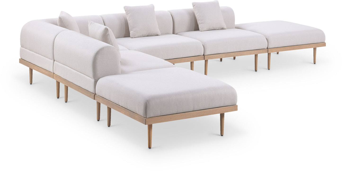Laguna - 6 Piece 142" Outdoor Patio Modular Sectional