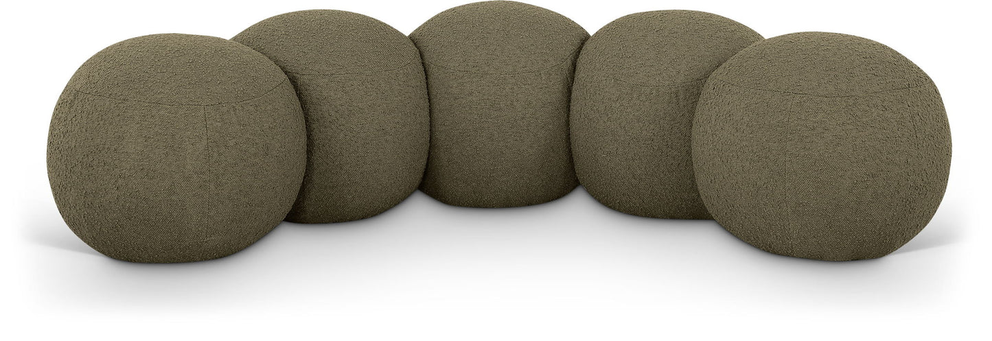 Apollo - Boucle Fabric Bench