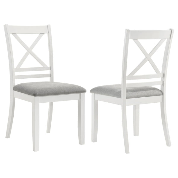 Evanston - Cross Back Dining Side Chair (Set of 2) - White