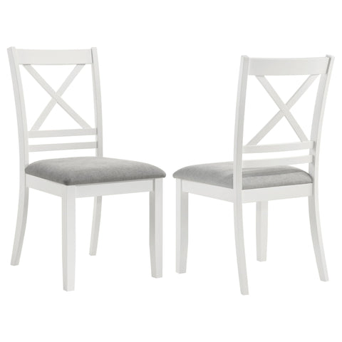 Evanston - Cross Back Dining Side Chair (Set of 2) - White