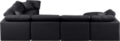 Indulge - Faux Leather 7 Piece Modular Sectional