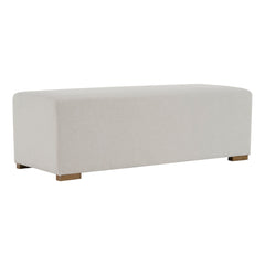 Simple Long Ottoman For Living Room - White