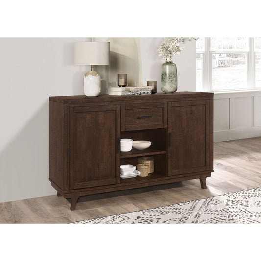 Mccall - 2 Door Server With 1 Drawer - Brown Oak