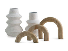 Maddwarth - White / Natural Brown - Accessory Set (Set of 5)
